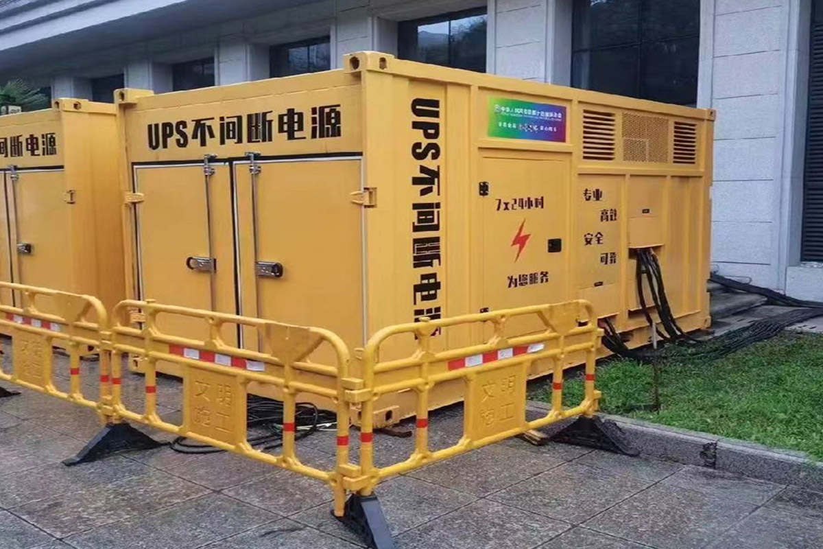 桃源发电机租赁施工现场